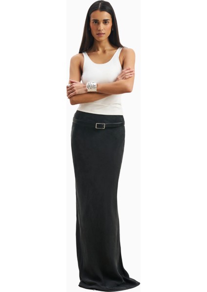 Cupro Bias Cut Maxi Uzun Kadın Etek modelleri