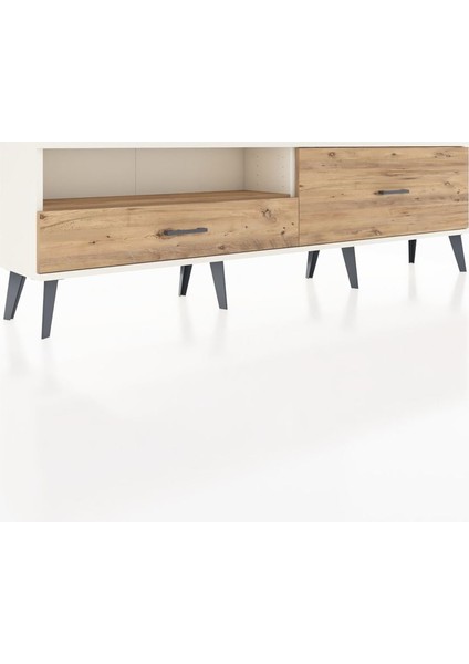 Arges Tv Ünitesi Tek Raflı 2 Çekmeceli 176X30X51 Aytaşı-Çam/çam fiyatları