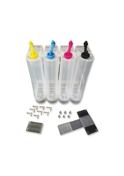 Kartuş Uyumlu Sistemi, 4 Renk Yazıcılar Için Uyumlu Şeffaf Tanki (Boş) fiyatları