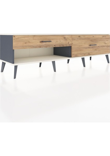 Hyperion Tv Ünitesi 2 Çekmeceli 176X44X51 Antrasit-Aytaşı/çam fiyatları