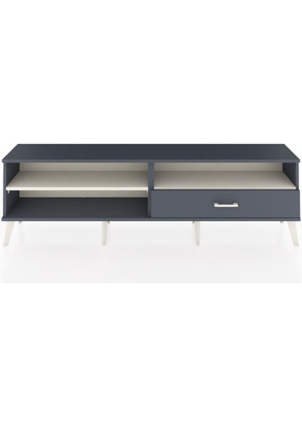 Arges Tv Ünitesi 2 Raflı Tek Çekmeceli 176X30X51 Antrasit-Aytaşı/antrasit
