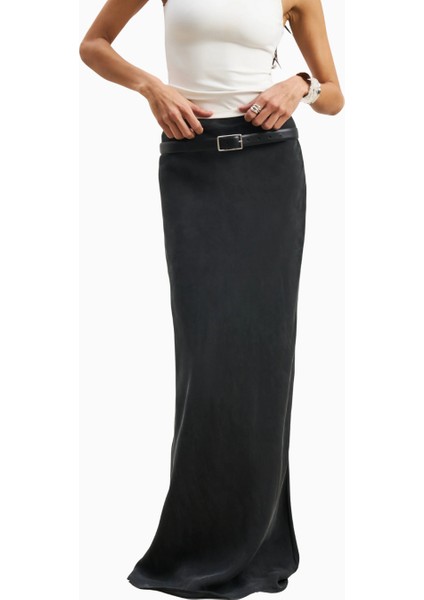 Cupro Bias Cut Maxi Uzun Kadın Etek indirimleri