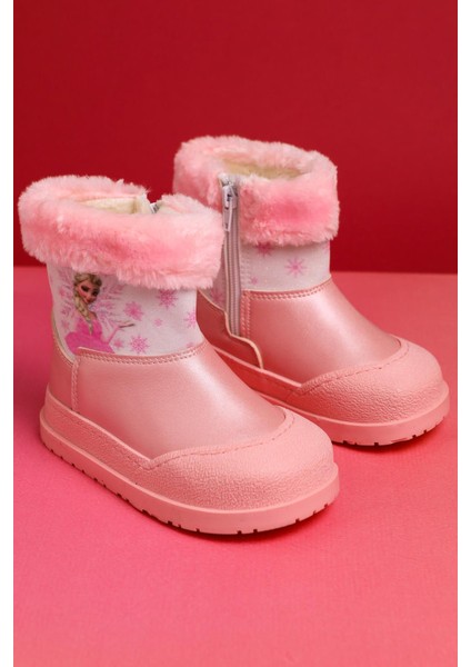 Hannah Pudra Çizgi Karakter Baskılı Içi Kürklü Çocuk Bot fiyatları