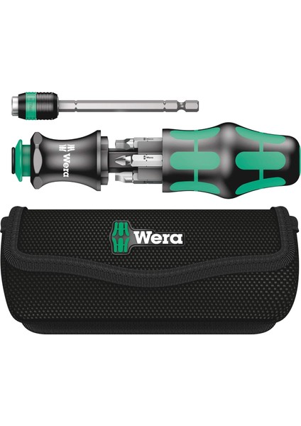 05051025001 Kompakt 26 Çantalı, Uç Hazneli El Tornavidası, 7 Parça, 7 Adet, Renk, Boyut