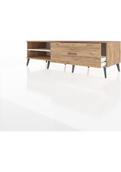 Kronos Tv Ünitesi Tek Raflı Tek Çekmeceli 176X59X51 Çam-Aytaşı/çam modelleri