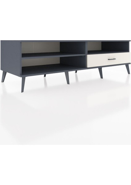 Kronos Tv Ünitesi 2 Raflı Tek Çekmeceli 176X59X51 Antrasit-Antrasit/aytaşı fiyatları