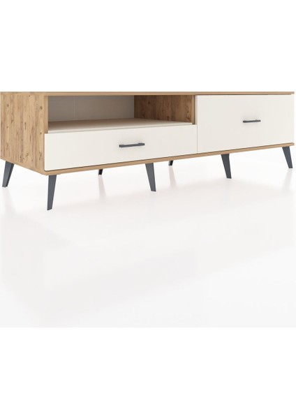 Kronos Tv Ünitesi Tek Raflı 2 Çekmeceli 176X59X51 Çam-Aytaşı/aytaşı fiyatları