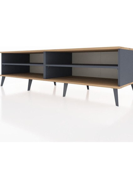 Kronos Tv Ünitesi 2 Raflı 176X59X51 Antrasit-Çam/antrasit fırsatları