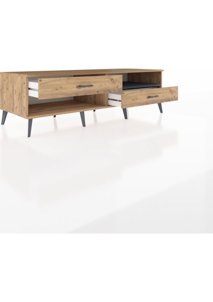 Kronos Tv Ünitesi Tek Raflı 2 Çekmeceli 176X59X51 Çam-Antrasit/çam indirimleri