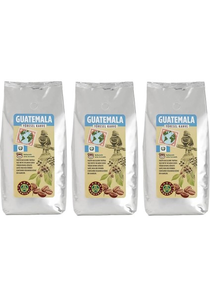 Yöresel Guatemala Çekirdek Filtre Kahve 3X1000GR