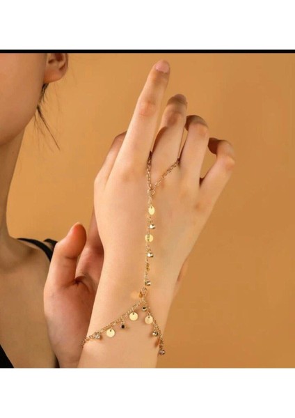 Taşlı Metal Daire Model Kadın Şahmeranı