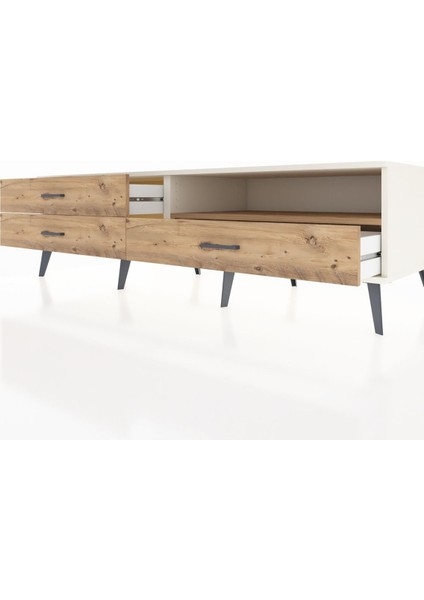 Kronos Tv Ünitesi Tek Raflı 3 Çekmeceli 176X59X51 Aytaşı-Çam/çam fırsatları