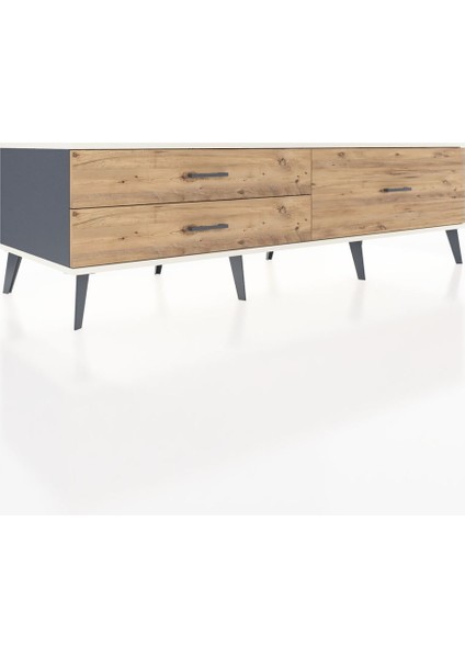 Kronos Tv Ünitesi 3 Çekmeceli 176X59X51 Antrasit-Aytaşı/çam fiyatları