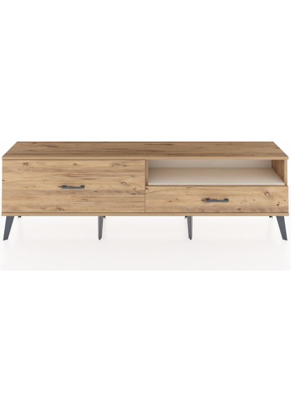 Arges Tv Ünitesi Tek Raflı 2 Çekmeceli 176X30X51 Çam-Aytaşı/çam