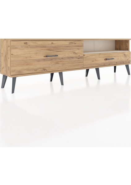 Arges Tv Ünitesi Tek Raflı 2 Çekmeceli 176X30X51 Çam-Aytaşı/çam fiyatları
