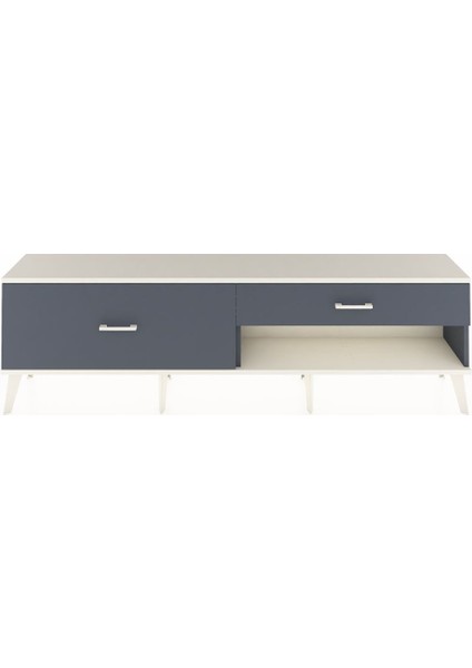 Arges Tv Ünitesi 2 Çekmeceli 176X30X51 Antrasit-Aytaşı/antrasit