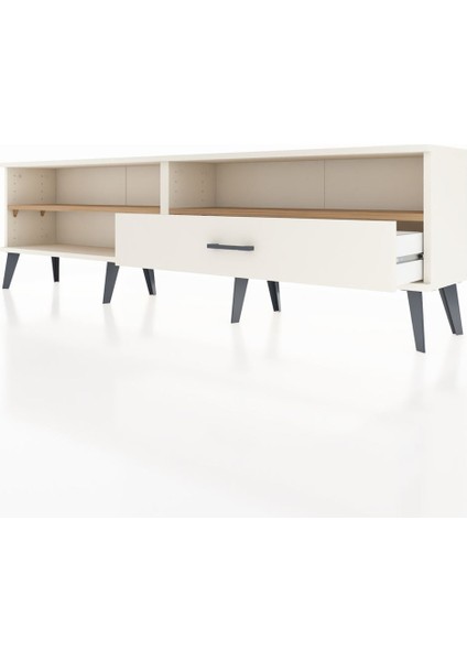 Arges Tv Ünitesi 2 Raflı Tek Çekmeceli 176X30X51 Aytaşı-Çam/aytaşı fırsatları