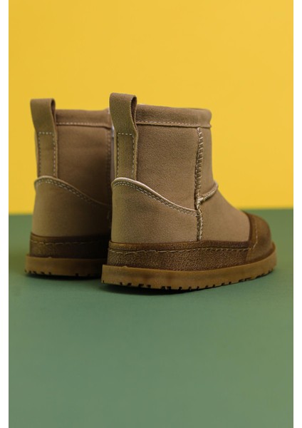 Gilla Vizon Süet Ters Dikiş Detaylı Içi Kürklü Bebe Bot indirimleri