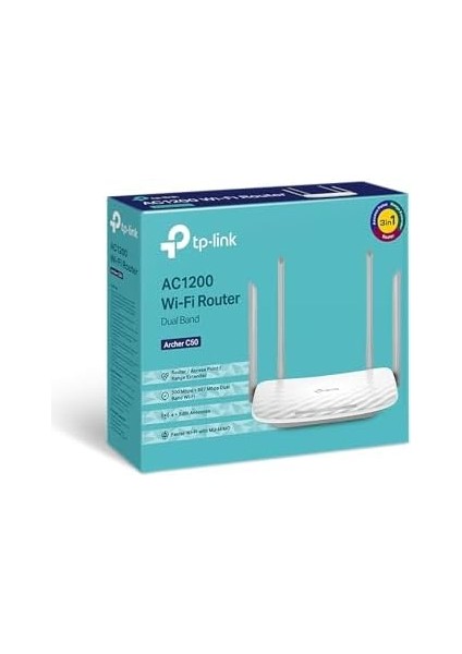 Archer C50, Ac 1200 Mbps Kablosuz Dual Band Access Point ve Router fiyatları