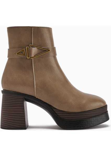 Hilda Vizon Toka Detaylı Platform Topuklu Kadın Bot