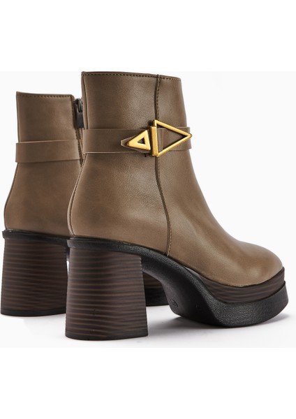 Hilda Vizon Toka Detaylı Platform Topuklu Kadın Bot indirimleri