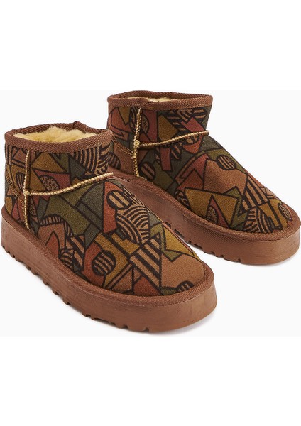 Lilly-Anne Desenli Içi Kürklü Kısa Bot fiyatları