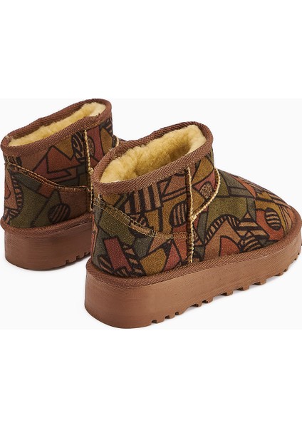 Lilly-Anne Desenli Içi Kürklü Kısa Bot fırsatları