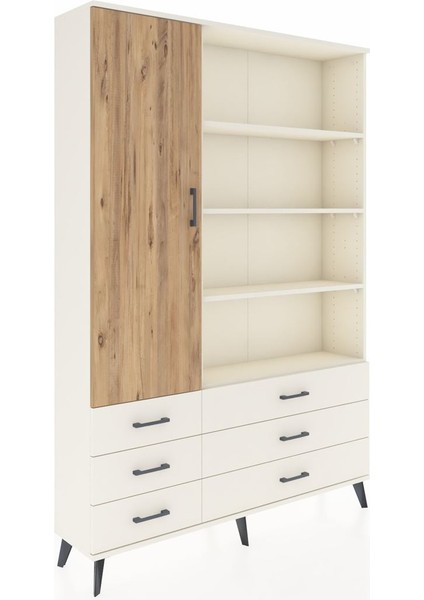 Arges Dolap 8 Raflı 6 Çekmeceli Tek Kapaklı 132X30X195 Aytaşı-Çam/aytaşı fiyatları