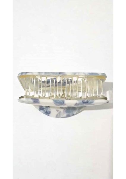 Kore Stili Mavi Renk Yarı Oval 9 cm Kadın Mandal Saç Tokası - Şık ve Dayanıklı modelleri