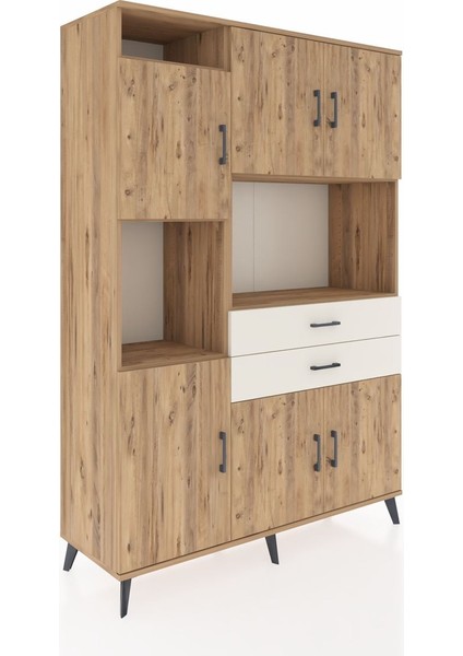 Hyperion Dolap 8 Raflı 2 Çekmeceli 6 Kapaklı 132X44X195 Çam-Çam/aytaşı fiyatları