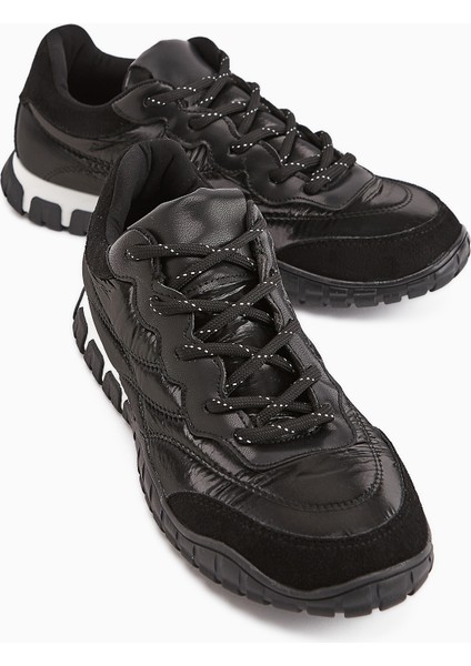 Leen Siyah Paraşüt Kumaşlı Kadın Sneakers modelleri
