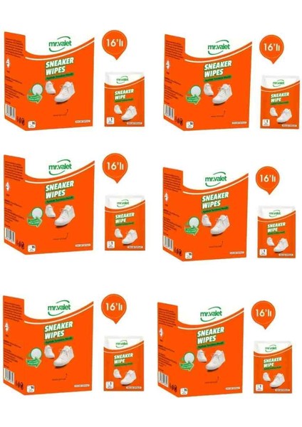 Mr Valet Ayakkabı Bakım ve Temizleme Mendili 6X16ADET