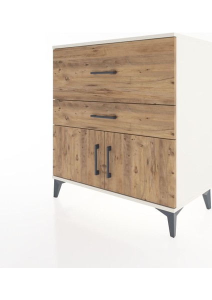 Hyperion Şifonyer Tek Raflı 2 Çekmeceli 2 Kapaklı 88X44X96 Aytaşı-Çam modelleri