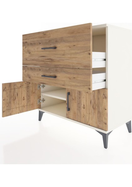 Hyperion Şifonyer Tek Raflı 2 Çekmeceli 2 Kapaklı 88X44X96 Aytaşı-Çam fırsatları