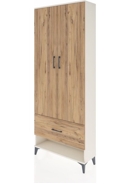 Arges Dolap 4 Raflı Tek Çekmeceli 2 Kapaklı 88X30X221 Aytaşı-Çam modelleri