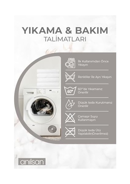 6'lı El Havlusu - 50X90 Cm, 225 GR,%100 Pamuk, Spa ve Otel Havlusu, Günlük Kullanıma Uygun fiyatları