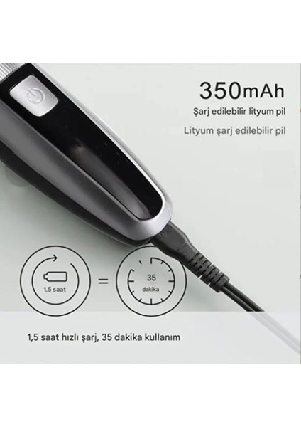Hyundaı PHT-048 Şarjlı Ayarlanabilir Başlıklı Saç Sakal Tıraş Makinesi modelleri