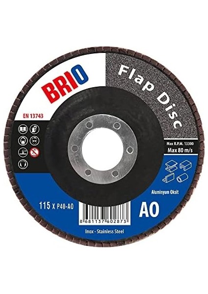 Flap Disk 115XP40 Ao 10 Lu fiyatları