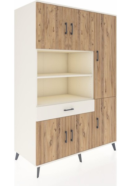 Kronos Dolap 10 Raflı Tek Çekmeceli 6 Kapaklı 132X59X195 Aytaşı-Çam/aytaşı fiyatları