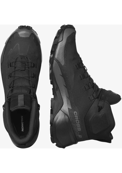 Croos Hike Mid Gore Tex Outdoor Boot Erkek Bilekli Su Geçirmez Outdoor Bot Siyah indirimleri