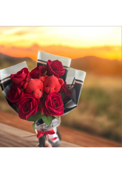 Sevgiliye , Kız Arkadaşa Eşinize , Arkadaşınıza , Hediye Buketi Ayıcklı fiyatları