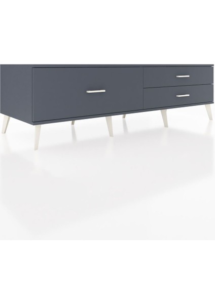 Kronos Tv Ünitesi 3 Çekmeceli 176X59X51 Antrasit-Antrasit/antrasit fiyatları