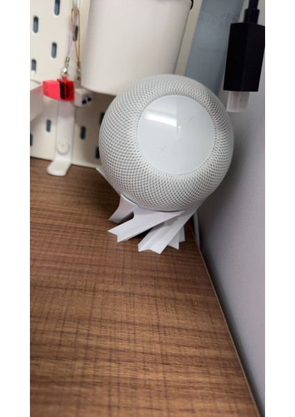 Apple Homepod Mini Sanatsal Spiral Stand Tutucu - Özel Tasarım Dekoratif Masaüstü Altlık modelleri