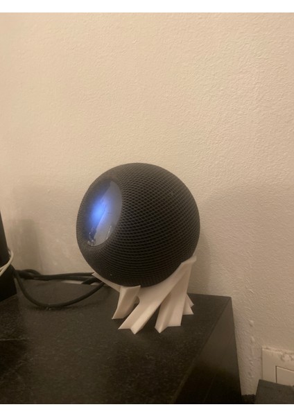 Apple Homepod Mini Sanatsal Spiral Stand Tutucu - Özel Tasarım Dekoratif Masaüstü Altlık indirimleri