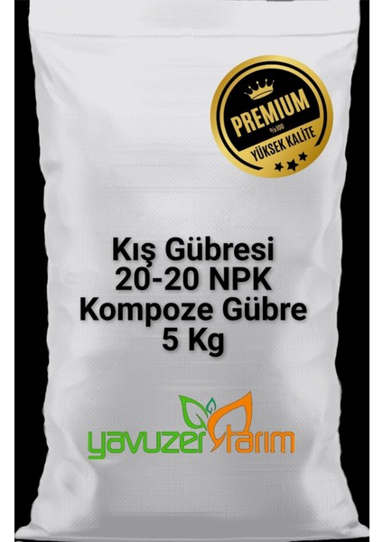 Kış Gübresi 20-20 Npk Kompoze Gübre, Taban Gübresi 5 kg