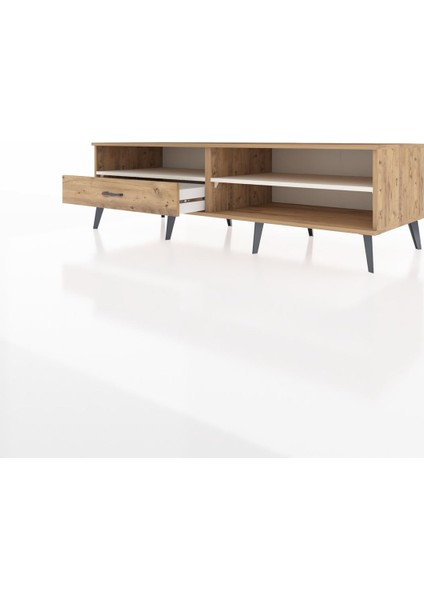 Kronos Tv Ünitesi 2 Raflı Tek Çekmeceli 176X59X51 Çam-Aytaşı/çam modelleri
