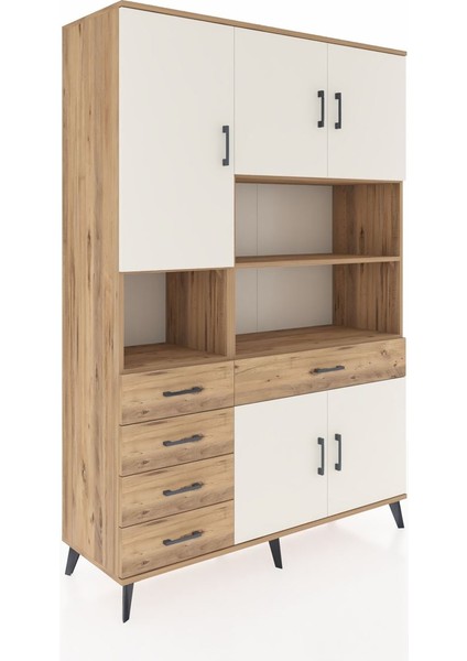 Hyperion Dolap 9 Raflı 5 Çekmeceli 5 Kapaklı 132X44X195 Çam-Aytaşı/çam fiyatları