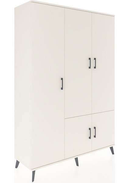 Hyperion Dolap 7 Raflı 5 Kapaklı Tek Askılı 132X44X195 Aytaşı-Aytaşı/çam fiyatları