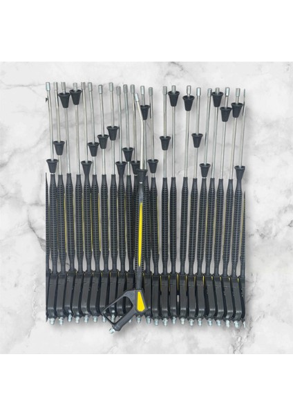 Oto Yıkama Makinası Tabancası 1000MM Uzunluk Pvc Kabze Profosyonel 200 BAR250 Bar 300 Barakadar Dayanıklı