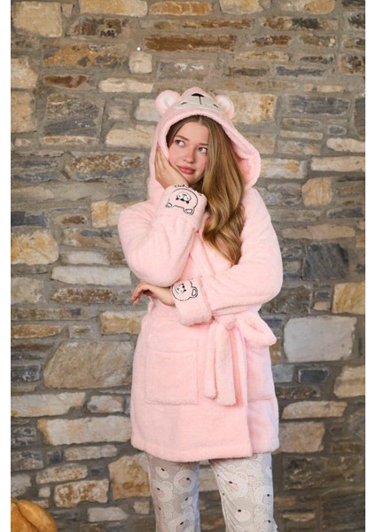 Kadın Pudra Sabahlık 26233